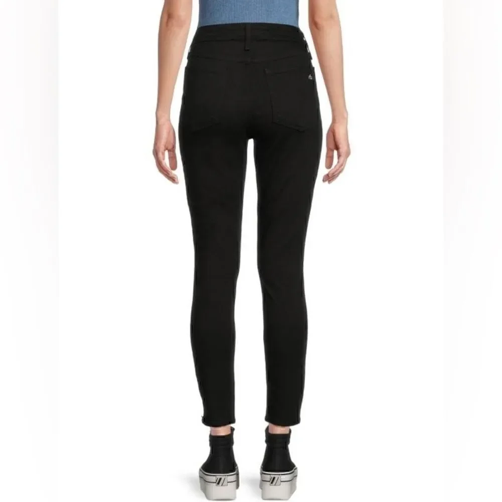 Rag & Bone NWT High Rise Skinny 5 Pocket Style Black Corduroy Pant. Size 26.
